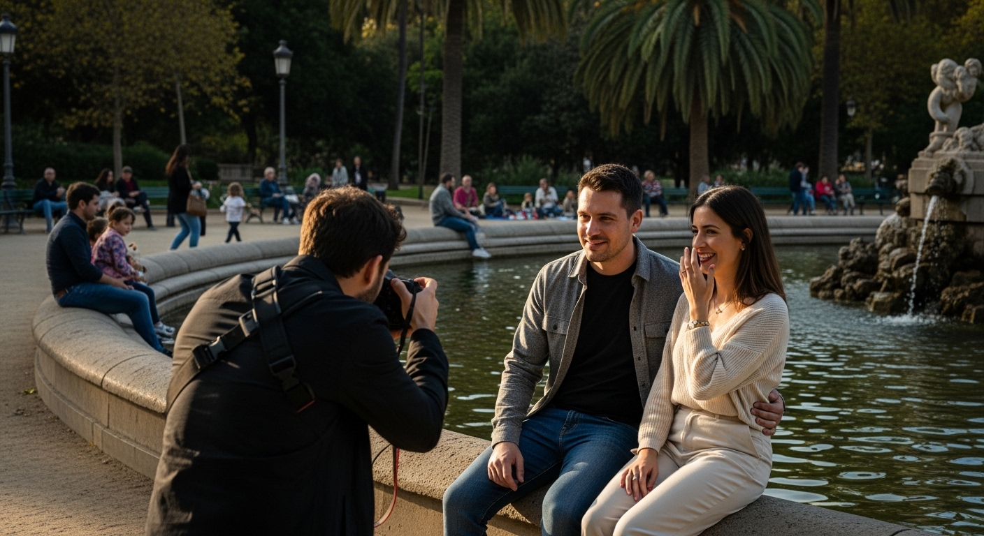 shooting photo parc Barcelone